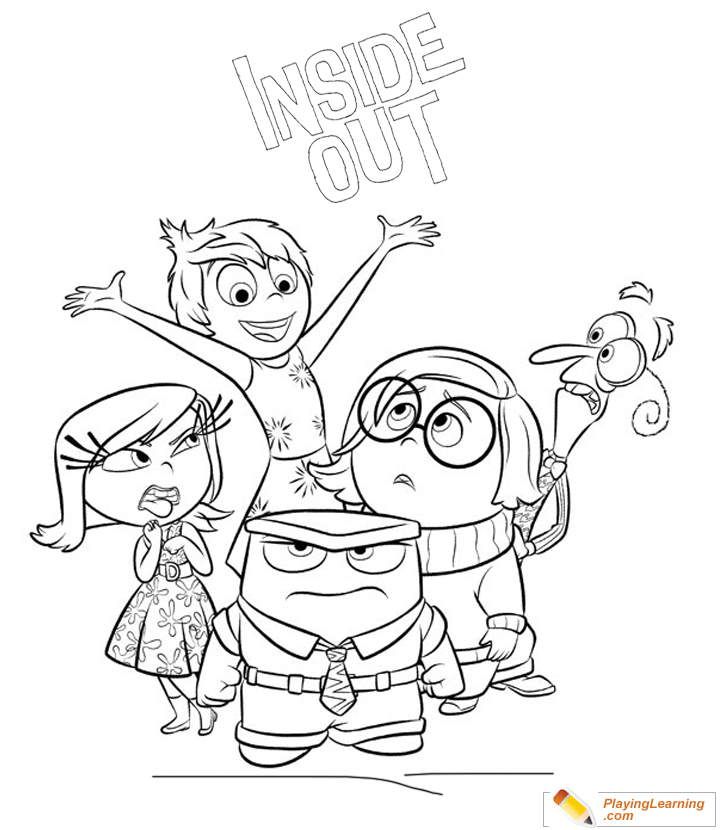 Inside Out Movie Coloring Page 05 Free Inside Out Movie Coloring Page