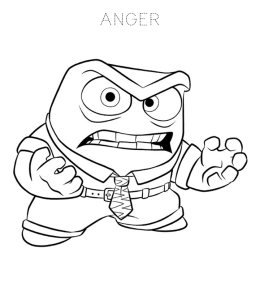 Inside Out Movie Characters Coloring Page 6 for kids