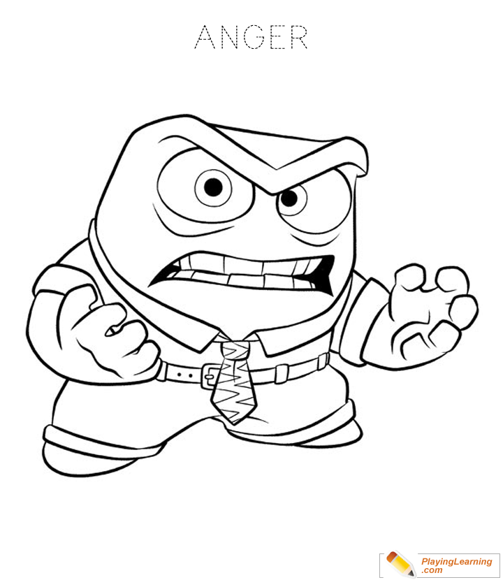 Inside Out Movie Coloring Page  for kids