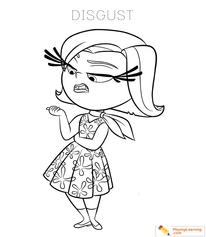 Inside Out Movie Coloring Page  for kids