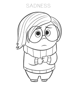 Inside Out Movie Characters Coloring Page 11 for kids