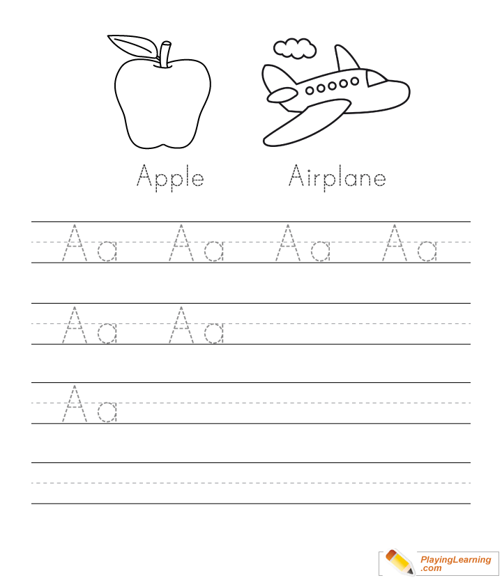 a z uppercase lowercase letter tracing worksheets