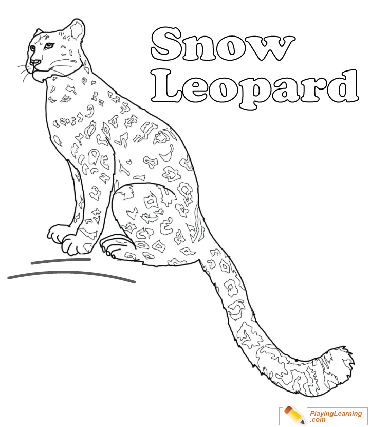 Leopard Coloring Page  for kids