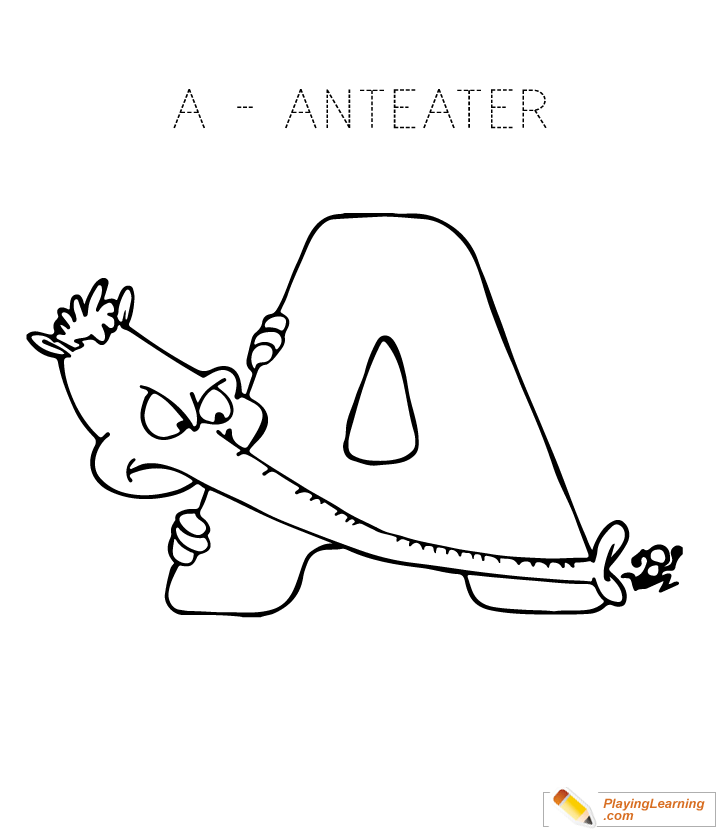 Letter A Coloring Page | Free Letter A Coloring Page
