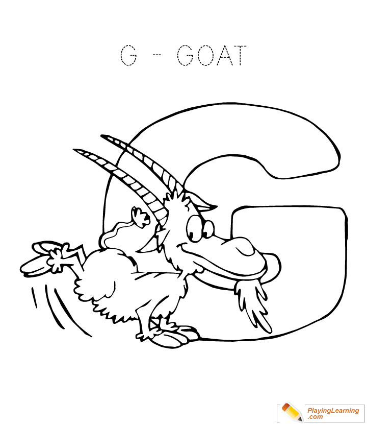 Letter G Coloring Page for kids