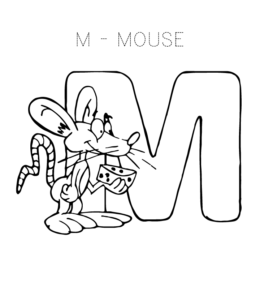 easy alphabet coloring pages for kids print