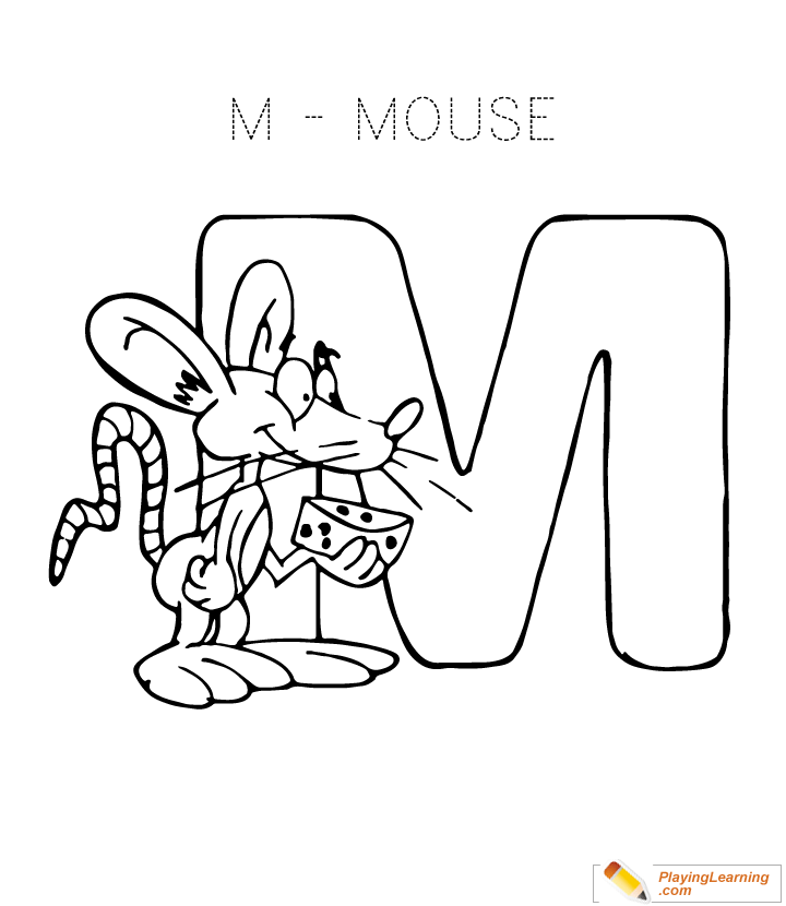 Letter M Coloring Page | Free Letter M Coloring Page