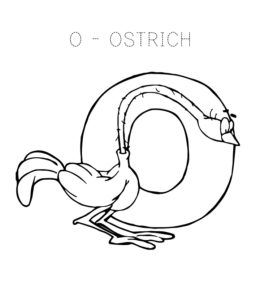 Alphabet Coloring - Letter O Coloring Page  for kids