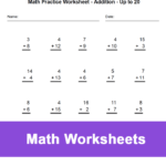 Math worksheets Addition and Subtraction
