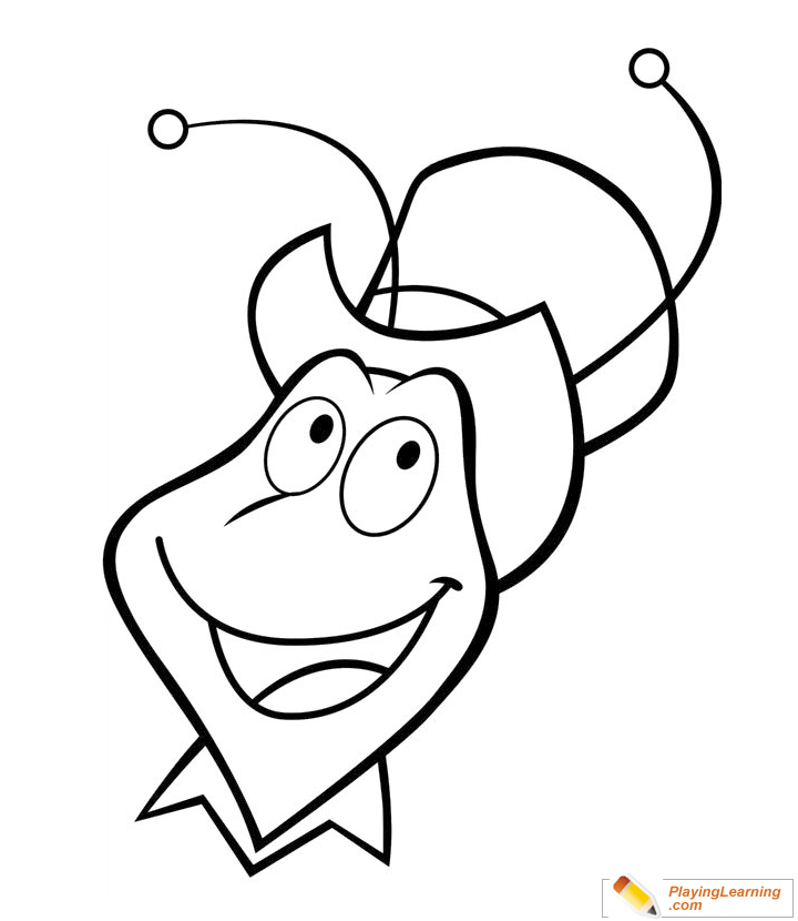 Maya The Bee Coloring Page  for kids