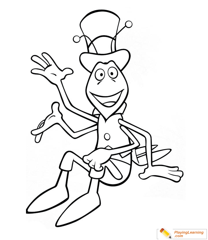 Maya The Bee Coloring Page  for kids