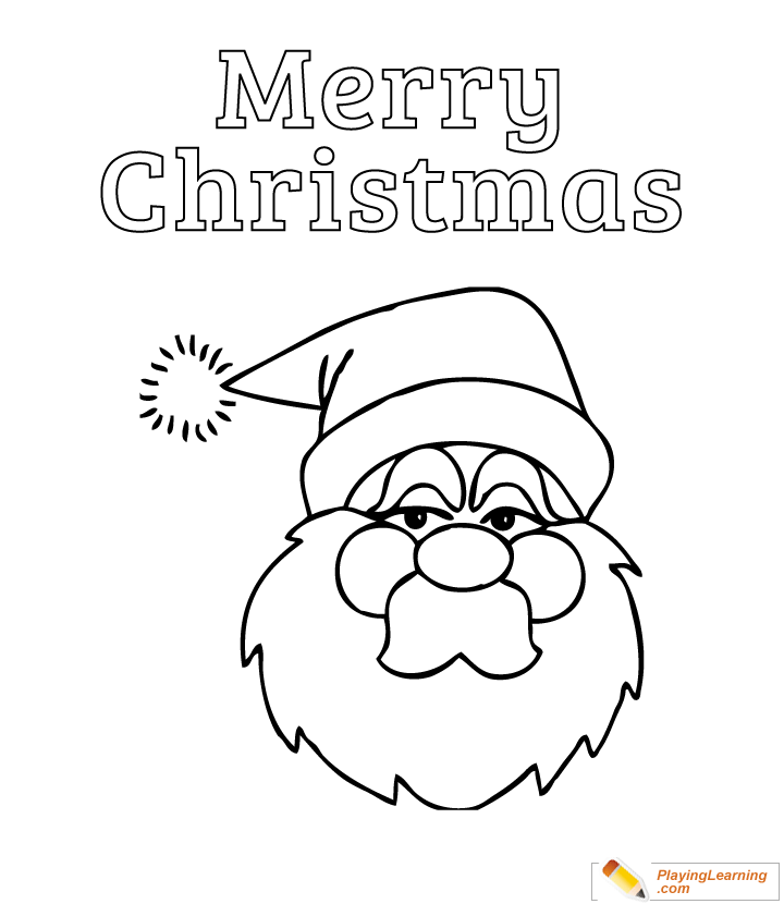 Merry Christmas Coloring Page  for kids