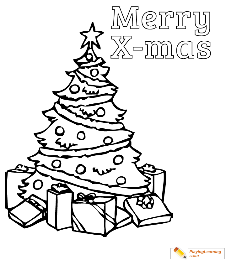 Merry Christmas Coloring Page  for kids