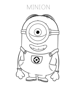 despicable me minion coloring pages