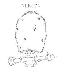 Bob The Minion Coloring Page for kids