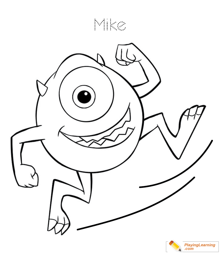 Monsters Inc Coloring Image 02 | Free Monsters Inc Coloring Image