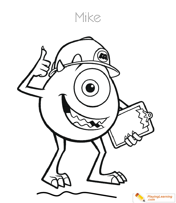 Monsters Inc Coloring Image 09 | Free Monsters Inc Coloring Image