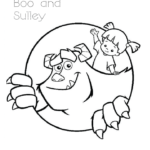 Monsters Inc movie coloring sheet