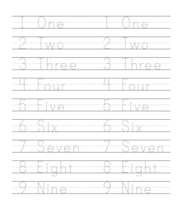 number writing practice sheets playing learning