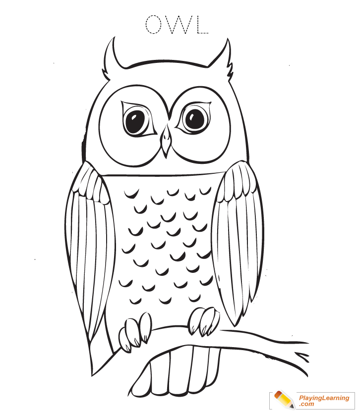 Owl Coloring Page 03 Free Owl Coloring Page