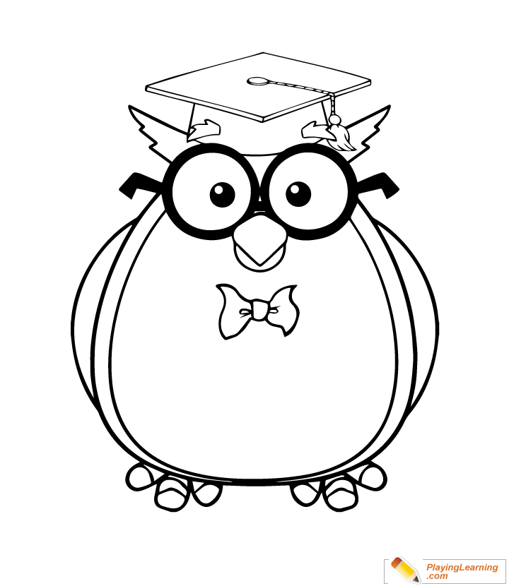 Owl Coloring Page  for kids