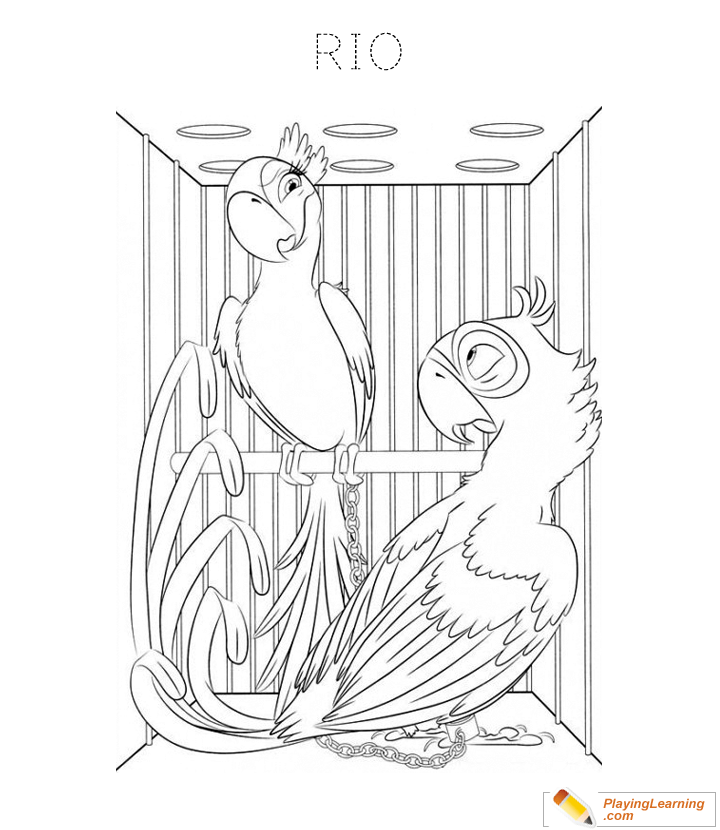 Rio Coloring Page  for kids