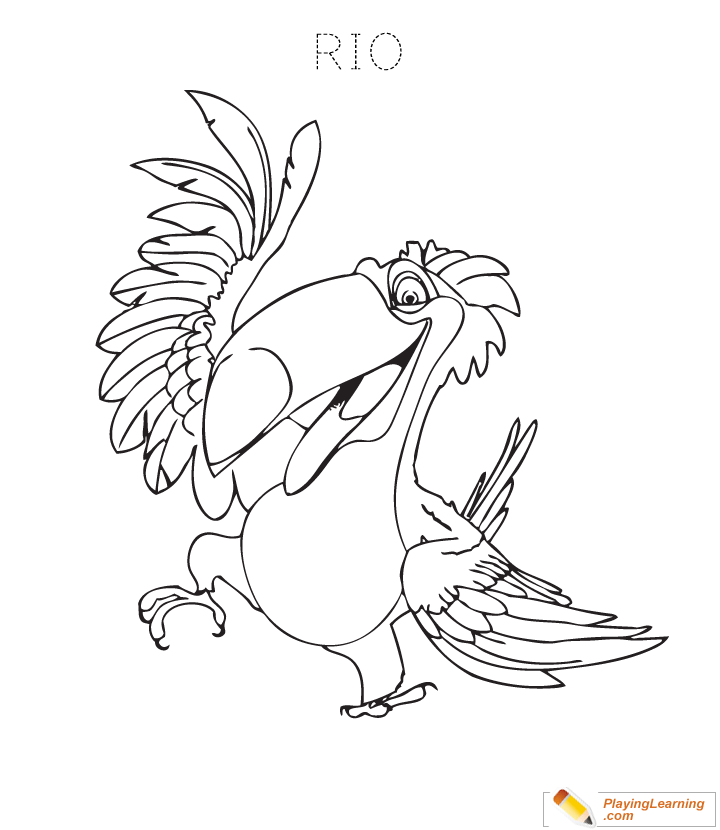 Rio Coloring Page  for kids