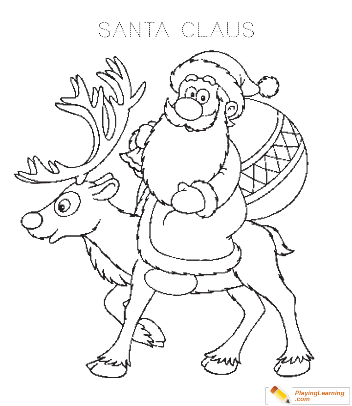 Santa Claus Coloring Page  for kids