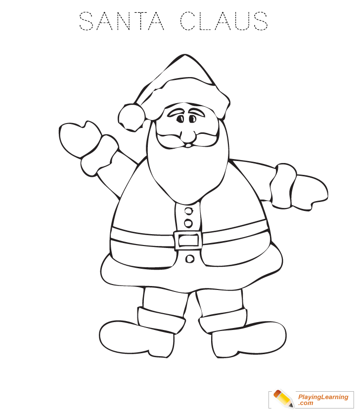 Santa Claus Coloring Page  for kids