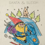 Santa Claus Sleigh coloring page