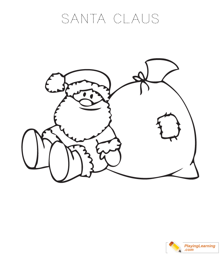 Santa Claus Coloring Page  for kids