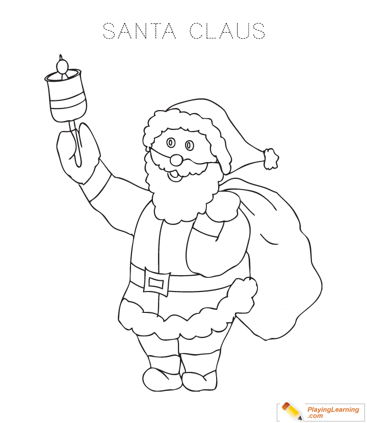 Santa Claus Coloring Page  for kids