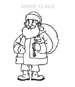 Santa Claus Coloring Page 5 for kids