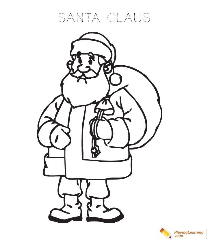 Santa Claus Coloring Page  for kids