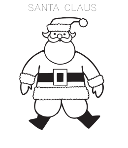 Santa Claus Coloring Page 6 for kids