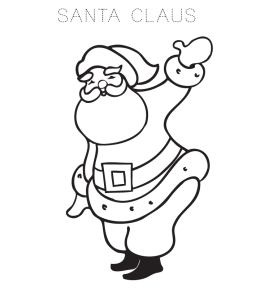 Santa Claus Coloring Page 7 for kids