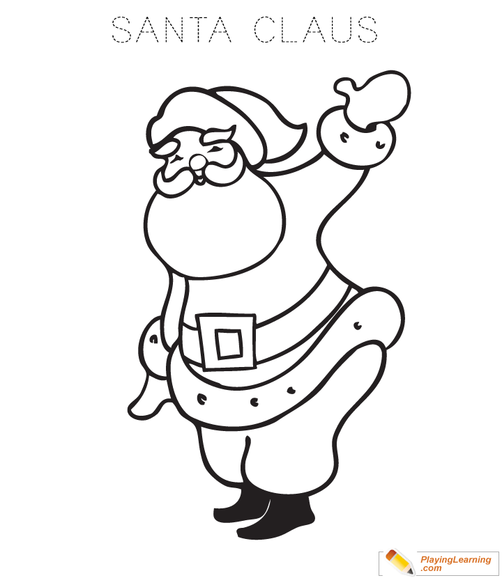 Santa Claus Coloring Page  for kids