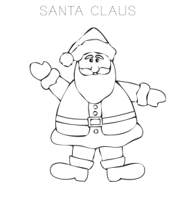 Santa Claus Coloring Page 8 for kids