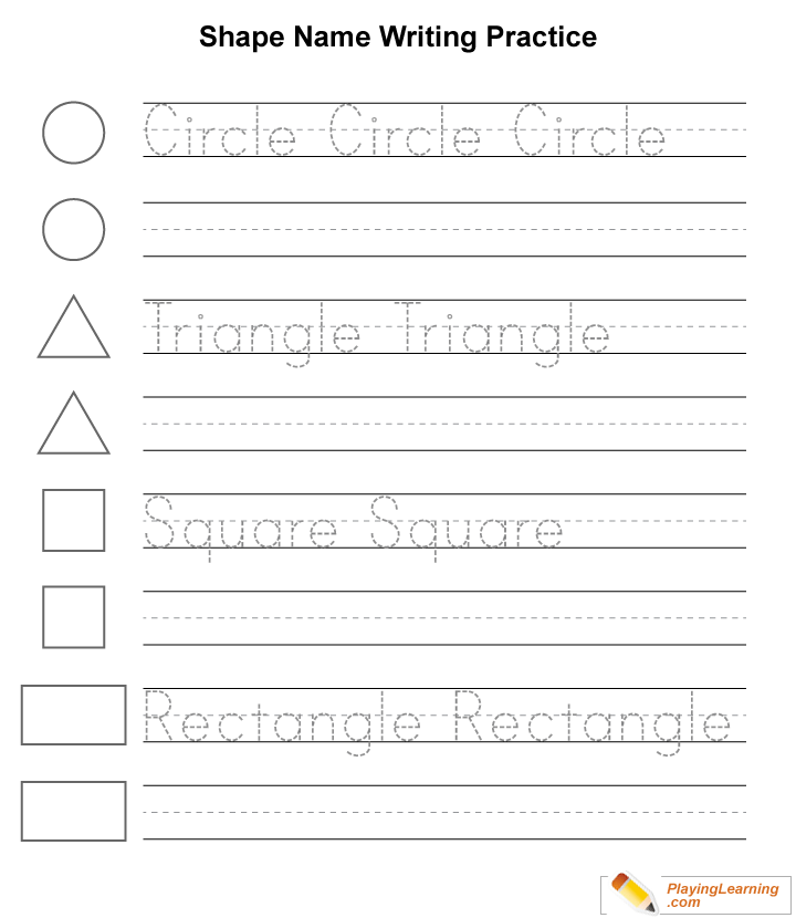 free shape name tracing worksheet 02 shape name tracing worksheet
