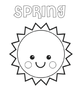 Spring Coloring Page   for kids