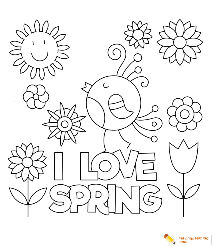 Spring Coloring Page 20 Free Spring Coloring Page