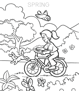 Spring Coloring Page 5 for kids