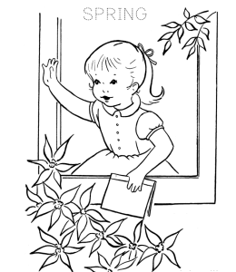 Spring Coloring Page 7 for kids