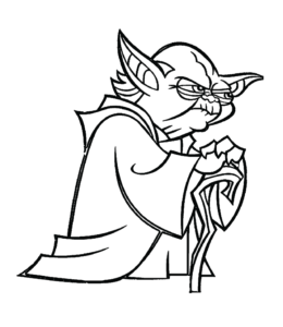 ONLINE COLORING - Star Wars Yoda for kids