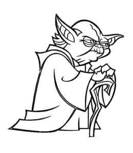 easy yoda coloring pages