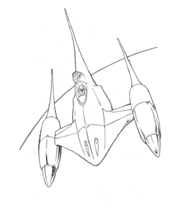 Star Wars Naboo N-1 Starfighter coloring page for kids