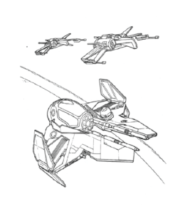 Naboo Starfighter Coloring Pages 5
