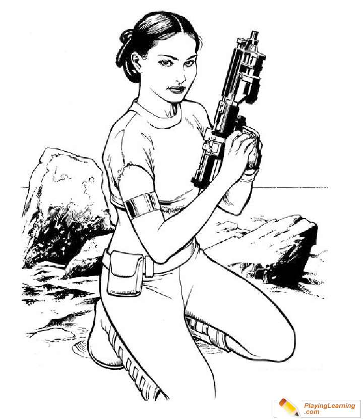 star wars coloring pages padme
