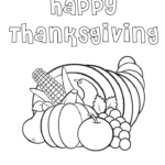 Thanksgiving coloring sheet