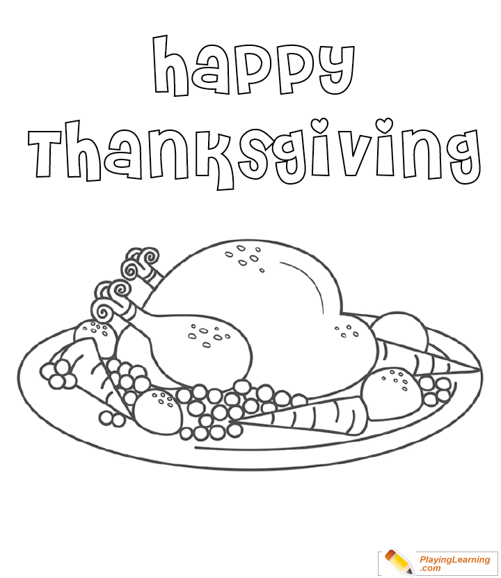 Thanksgiving Coloring Page  for kids